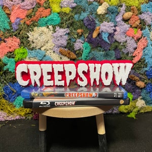Creepshow Sign / Horror movie logo / Creep Show bookcase display / shelf display