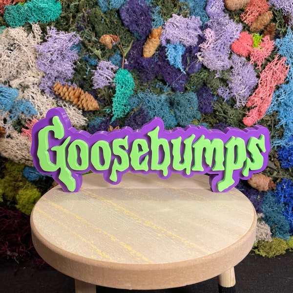 Goosebumps logo / bookcase display / shelf display