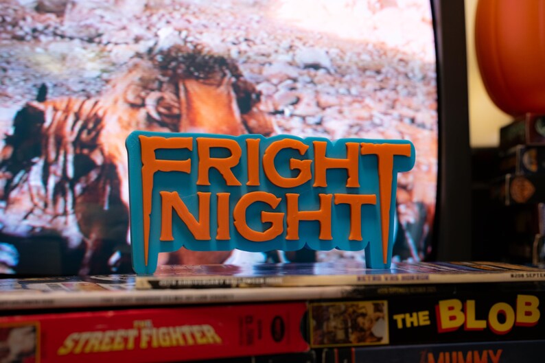 Fright Night Sign / Bookcase Display / Shelf Display - Etsy