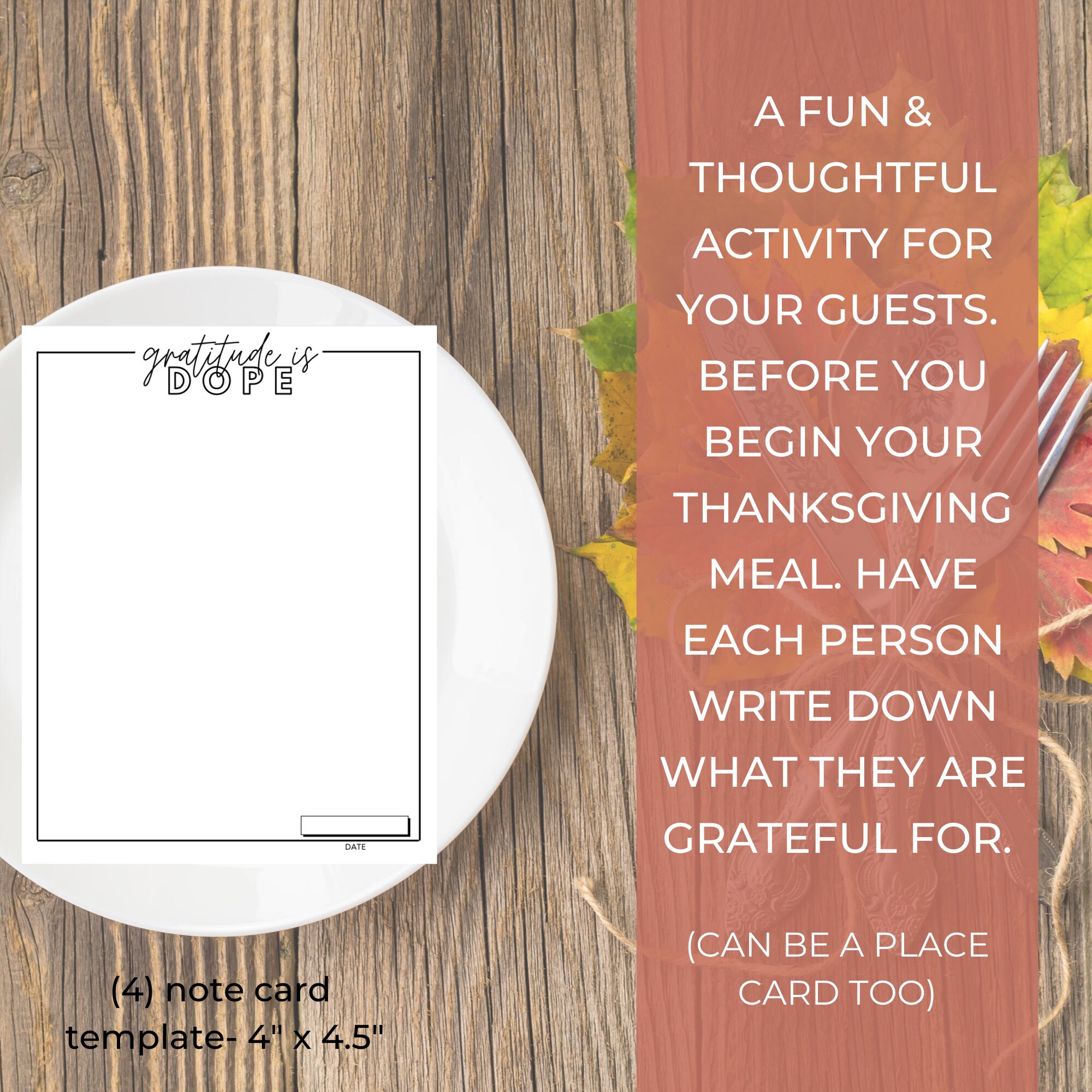 Thanksgiving Activity Printable | Gratitude is Dope Full Pack | Instant ...
