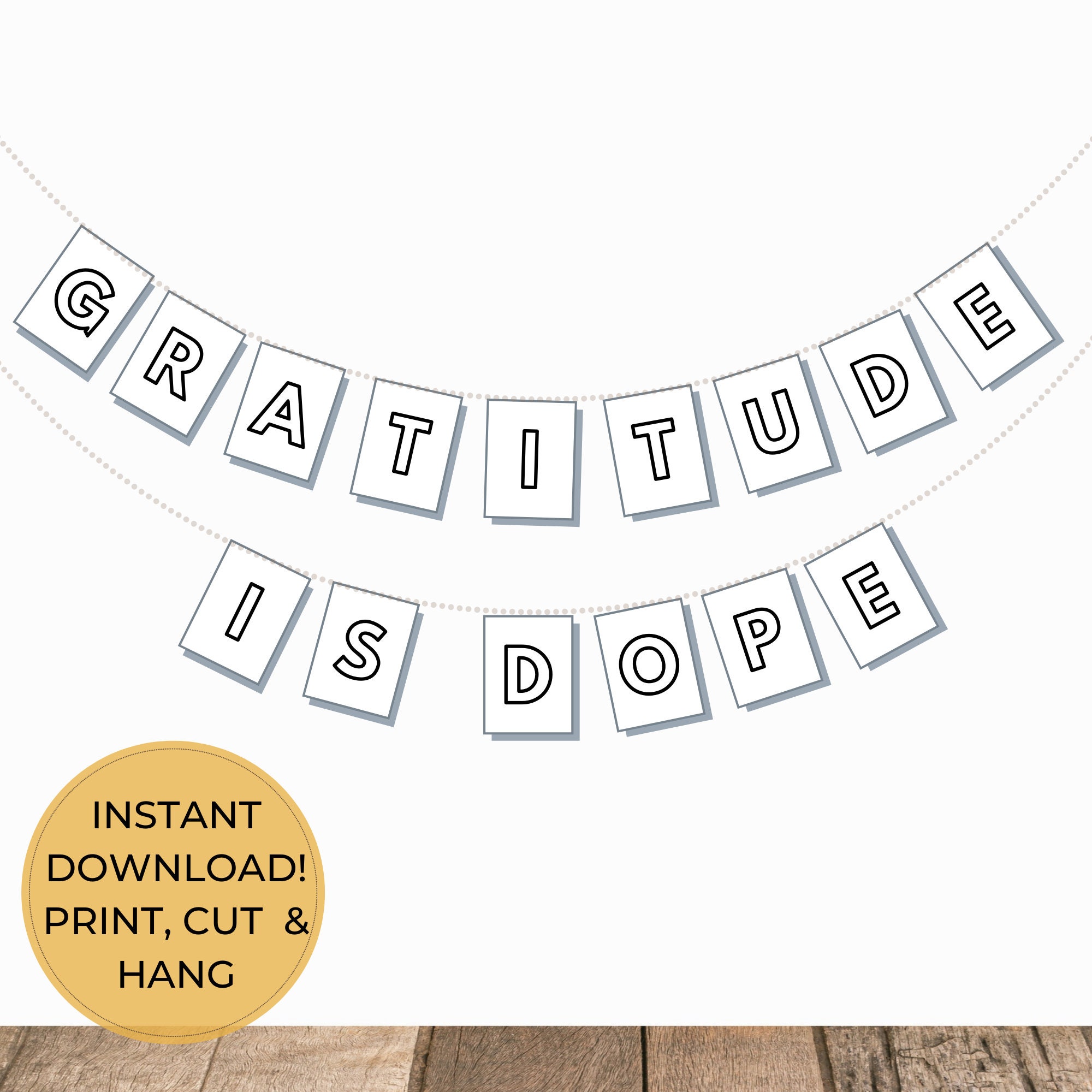 Thanksgiving Activity Printables | Gratitude is Dope Full Pack | Canva ...