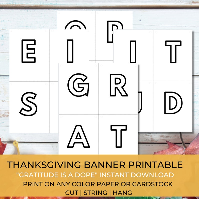 Thanksgiving Activity Printable | Gratitude is Dope Full Pack | Instant ...