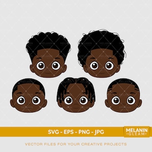 Black Boy Face 3, peekaboo boy svg, boy mom svg, clipart de garotinho, pacote svg, boy dad svg, prince svg