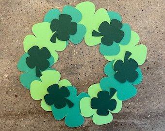 Four Leaf Clover Wreath Craft Kit--St. Patrick&#39;s Day Crafts - Cardstock Paper Craft for Kids