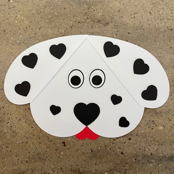 Valentine's Day Dog Heart Craft Kit--Cardstock Paper Craft for Kids
