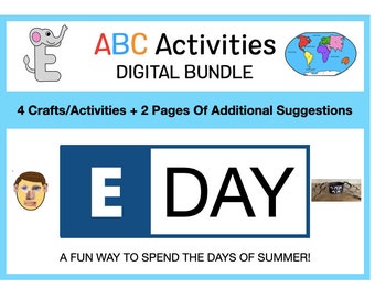 ABC Days Of Summer - E Day - Summer Crafts & Activities For Kids