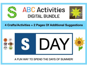 ABC Days Of Summer - S Day - Summer Crafts & Activities For Kids