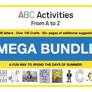 ABC Days Of Summer - All 26 Letter Mega Bundle - A to Z -Summer Crafts & Activities For Kids