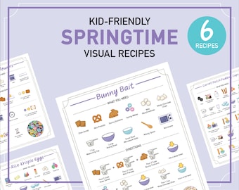 Spring/Easter Visual Recipes for Kids