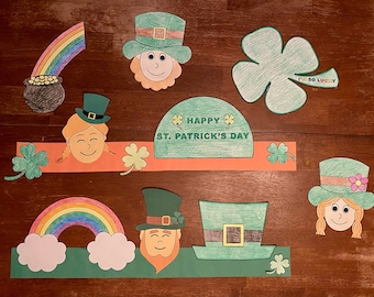 Digital St. Patrick's Day Craft Bundle - Crafts for Kids
