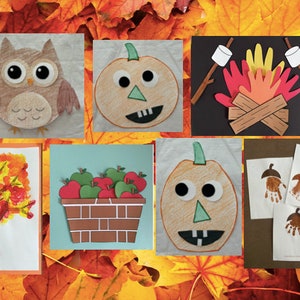 Digital Fall Craft Bundle - Crafts for Kids - Fall Crafts