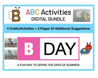 ABC Days Of Summer - B Day - Summer Crafts & Activities For Kids