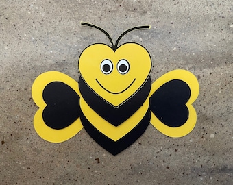 Valentine&#39;s Day Bee Heart Craft Kit--Cardstock Paper Craft for Kids
