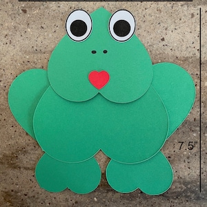 Valentine's Day Frog Heart Craft Kit--cardstock Paper Craft for Kids ...