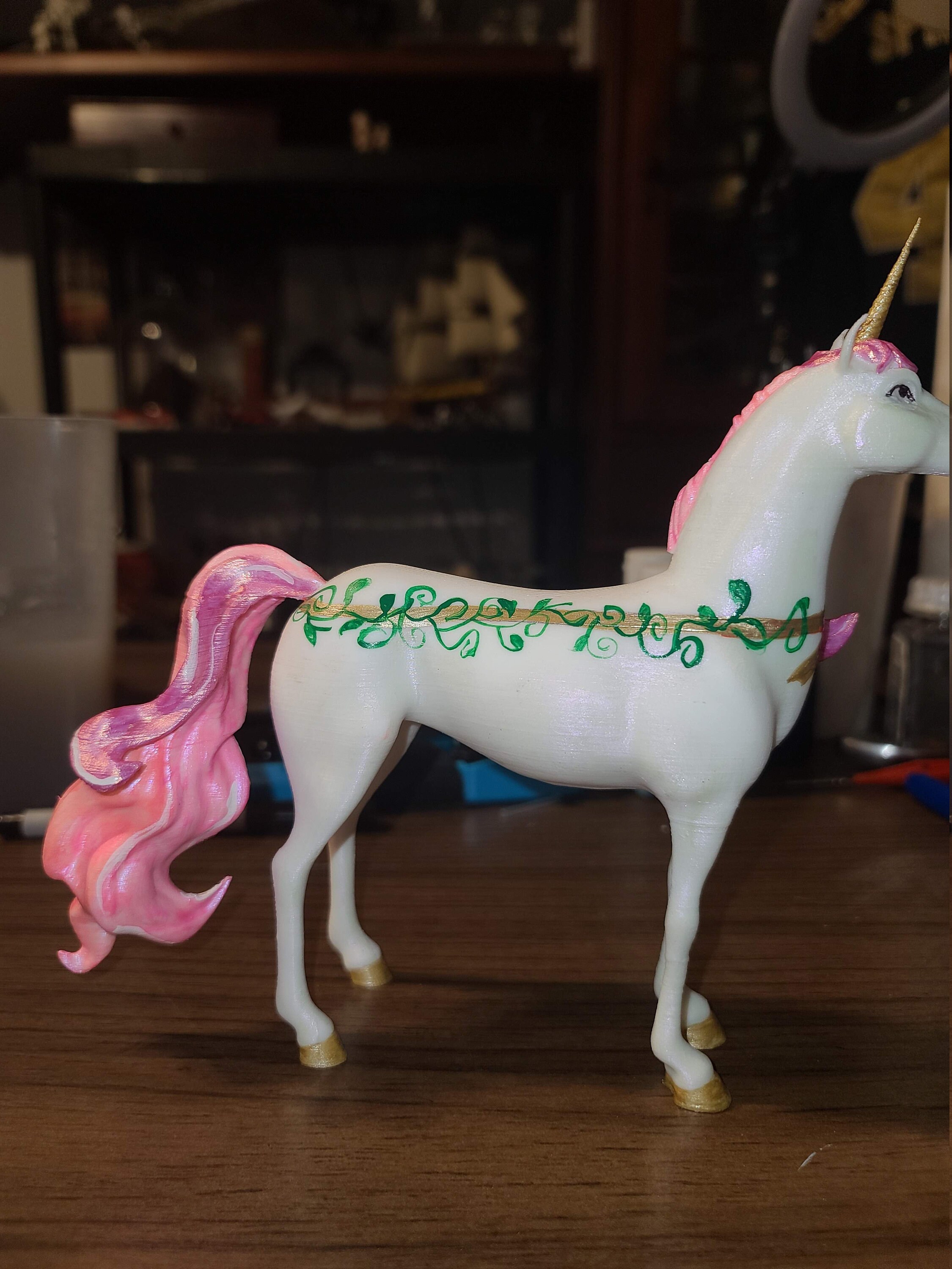 3D Printed Unicorn Figurine Etsy