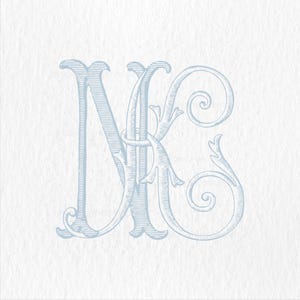 K-N -N-K Vintage Monogram,Antique Classic Wedding Monogram,Interlocking Two Letter Monogram SVG-PNG