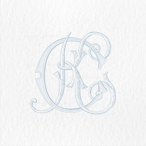 C-K -K-C Vintage Monogram,Antique Classic Wedding Monogram,Interlocking Two Letter Monogram SVG-PNG,Classic monogram