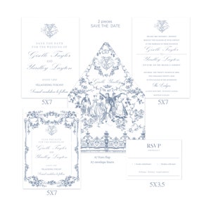 Sonderanfertigung Hochzeit, Umschlag Liner, Save the Date, rsvp Karte, französisch blau klassisch, Elegant Vintage Blue French