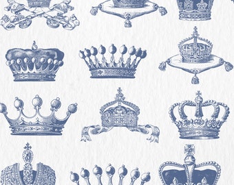 Vintage Monogram Crown,crowns Sheet,1920 From,svg,pdf,eps