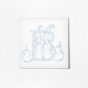 M-B Vintage Monogram,Antique Classic Wedding Monogram,Interlocking Two Letter Monogram SVG-PNG Active Photos