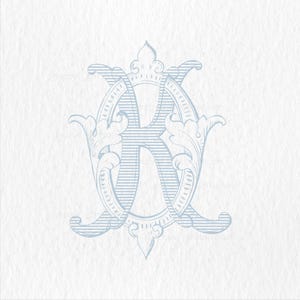 O-K Vintage Monogram,Antique Classic Wedding Monogram,Interlocking Two Letter Monogram SVG-PNG