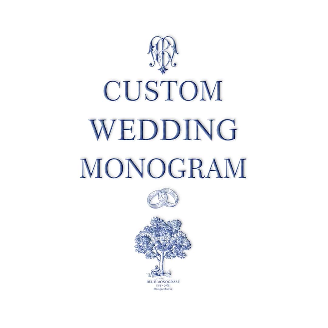 Custom Wedding Monogram Design | Elegant Logo (digital Download) - Etsy