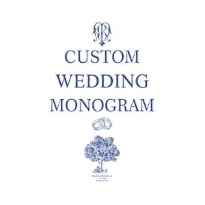 Custom Wedding Monogram Design | Elegant Logo (Digital Download)