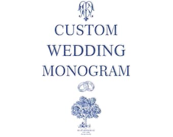 Custom Wedding Monogram Design | Elegant Logo (Digital Download)