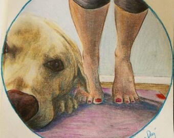 Colored Pencil Animal Portraits