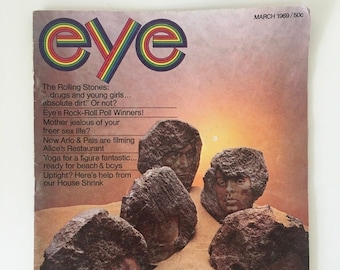 Vintage Eye Magazine, The Rolling Stones, March 1969 Issue