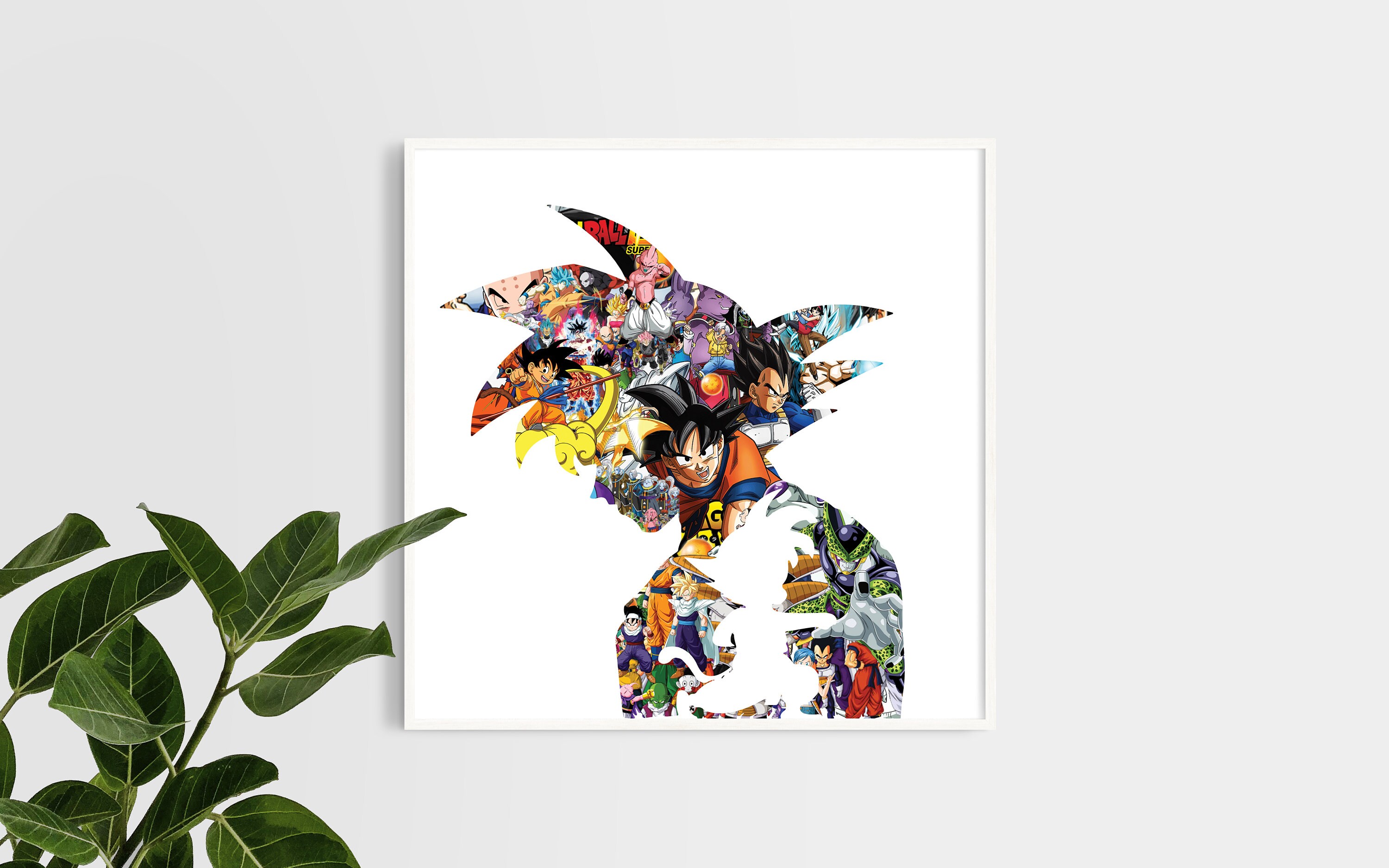 Dragon Ball Z Print, Goku Silhouette, Anime Fan Art - Etsy UK