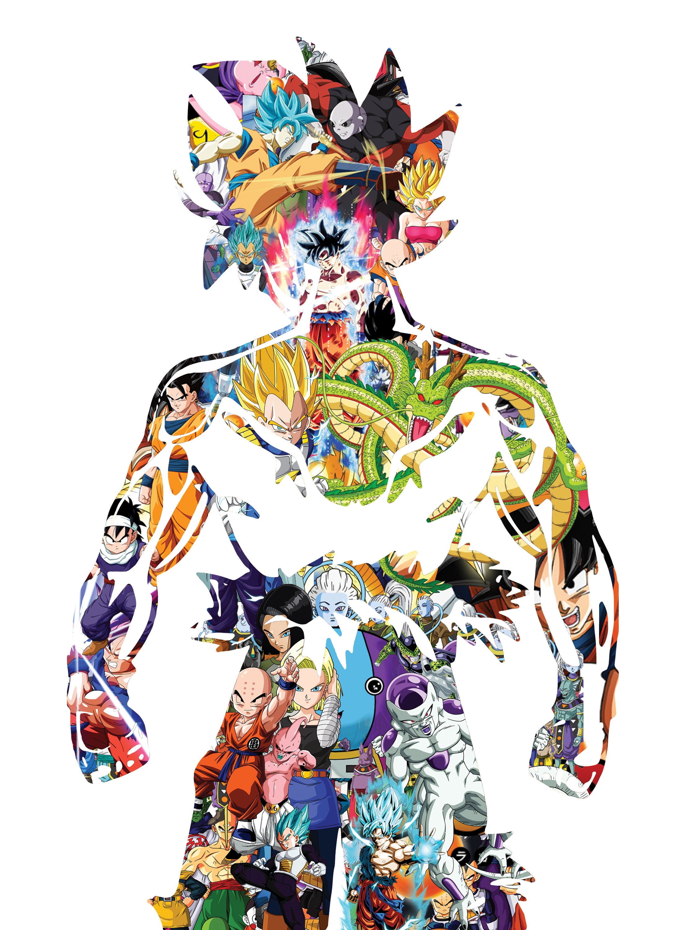Goku Dragon Ball Z Fan Art Print, Anime Design - Etsy UK