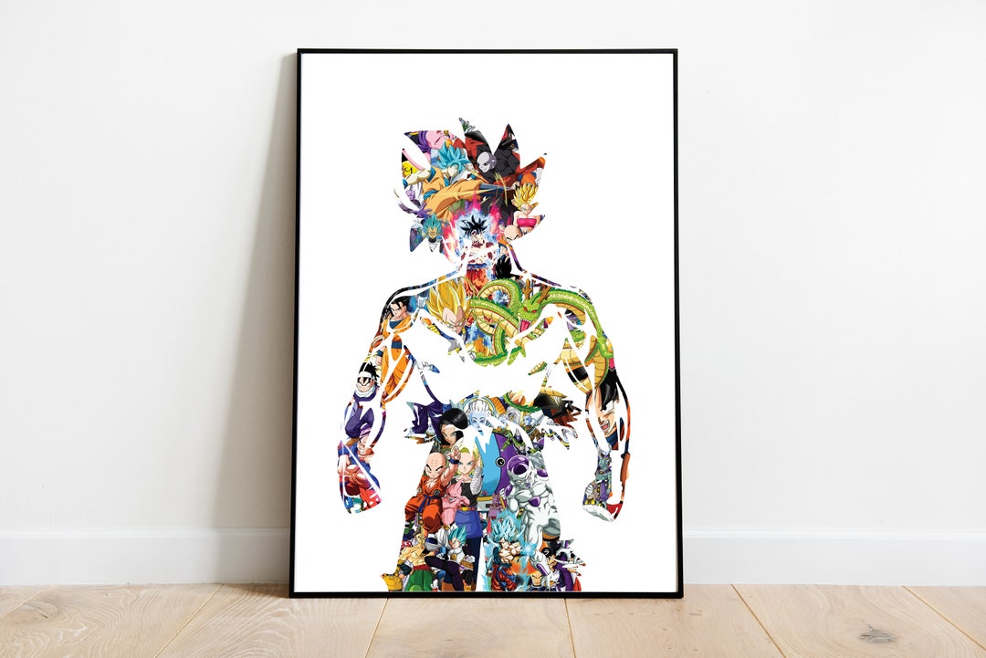 Goku Dragon Ball Z Fan Art Print, Anime Design - Etsy UK