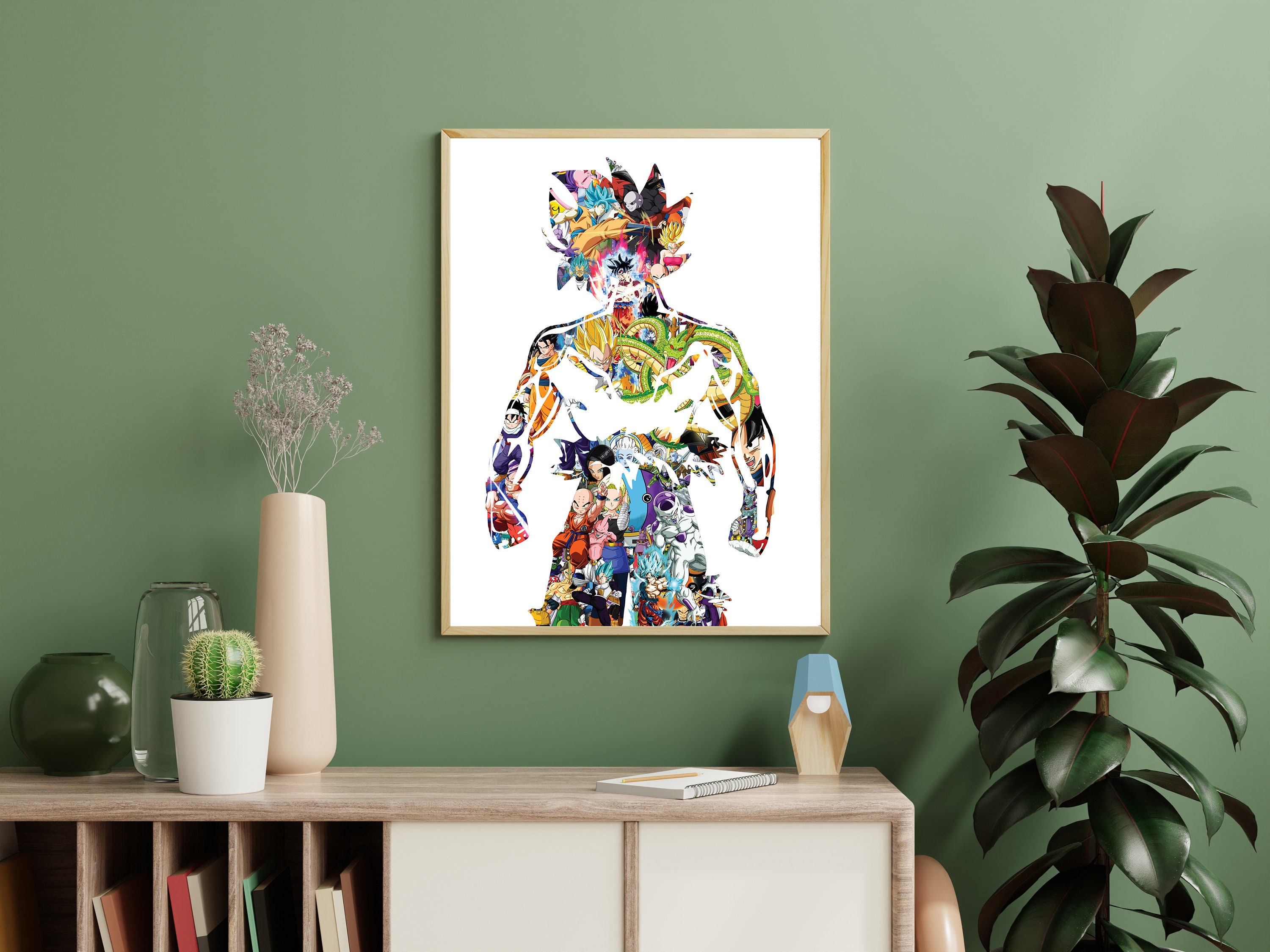 Goku Dragon Ball Z Fan Art Print, Anime Design - Etsy UK