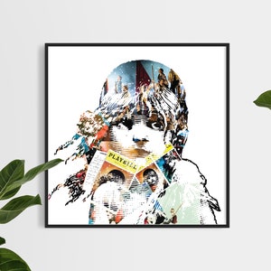 Les Misérables Print, Digital Download, Original Art, Fan Art, Memorabilia, Digital Print, Musical Theatre Print 30x30cm (12x12 inches)