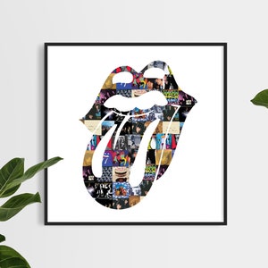 Rolling Stones Print, Fan Art, Music Memorabilia, Wall art, Digital Print