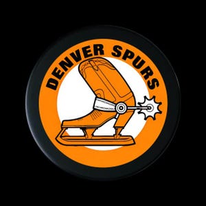 Rondelle de hockey souvenir WHA Denver Spurs NOUVEAU