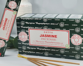 Satya Jasmine Incense Sticks - Nag Champa Incense - Healing Crystal