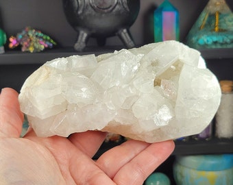 Large Peaceful Apophyllite Cluster - Raw Crystal Cluster - Healing Crystals