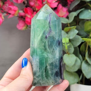 BUDGET BUY - Large Chunky Fluorite Tower - Fluorite Crystal - Healing Crystals