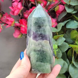 BUDGET BUY - Large Chunky Fluorite Tower - Fluorite Crystal - Healing Crystals