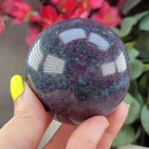 Ruby in Blue Kyanite Sphere - Crystal Sphere - Healing Crystals