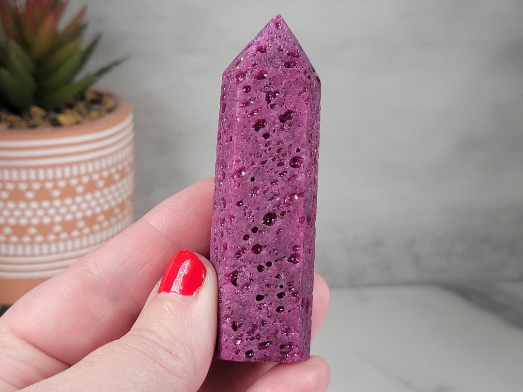 Ruby Corundum Tower Crystal Tower Ruby Crystal Etsy