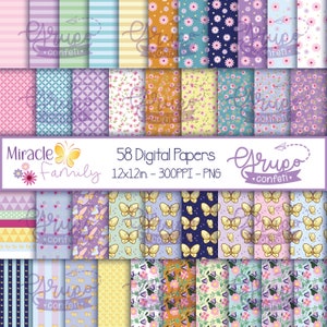 Miracle Family Digital Papers, Digital Download, Encanto Movie Inspired, Colombian Movie digital papers