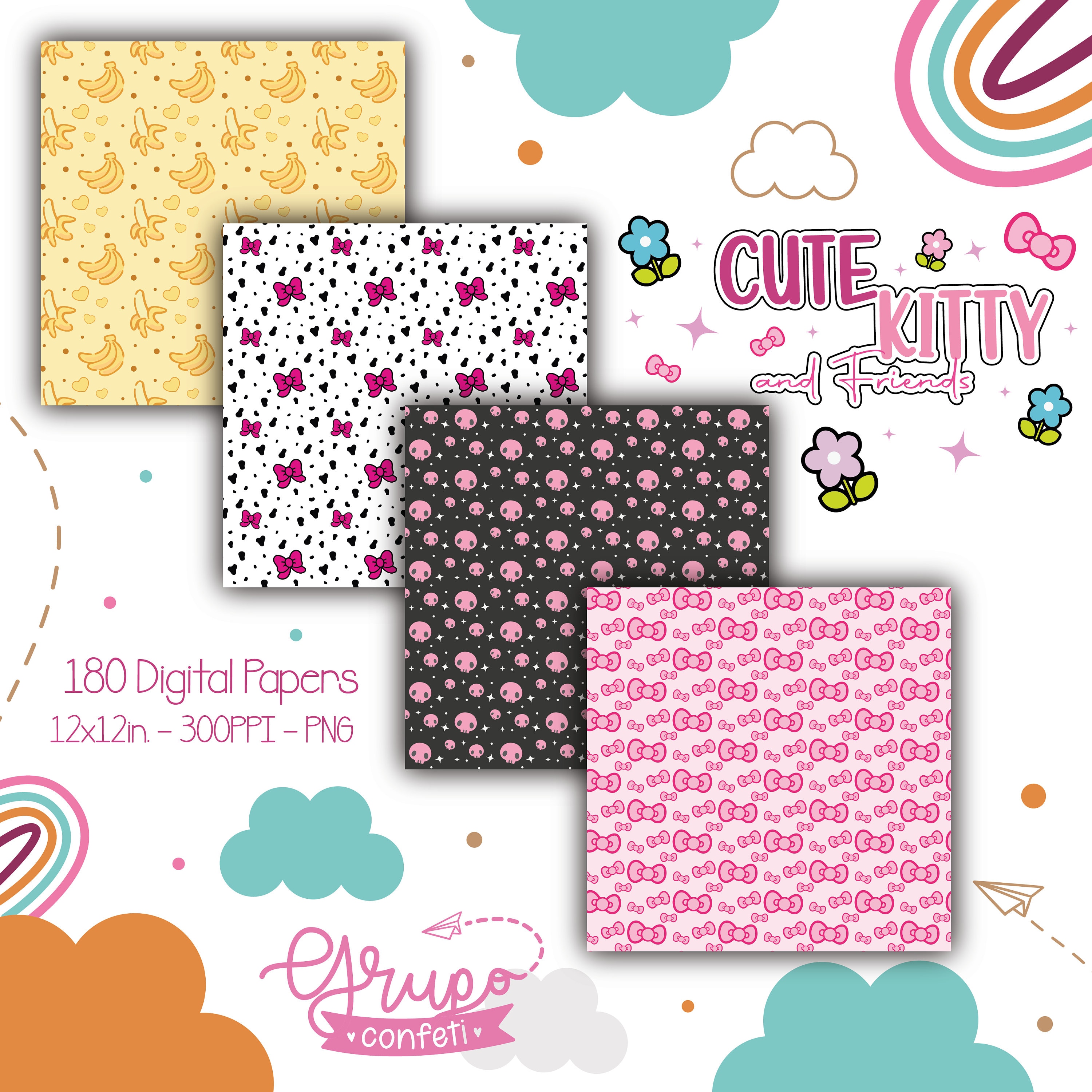 GRÁTIS] Kit Digital Hello Kitty