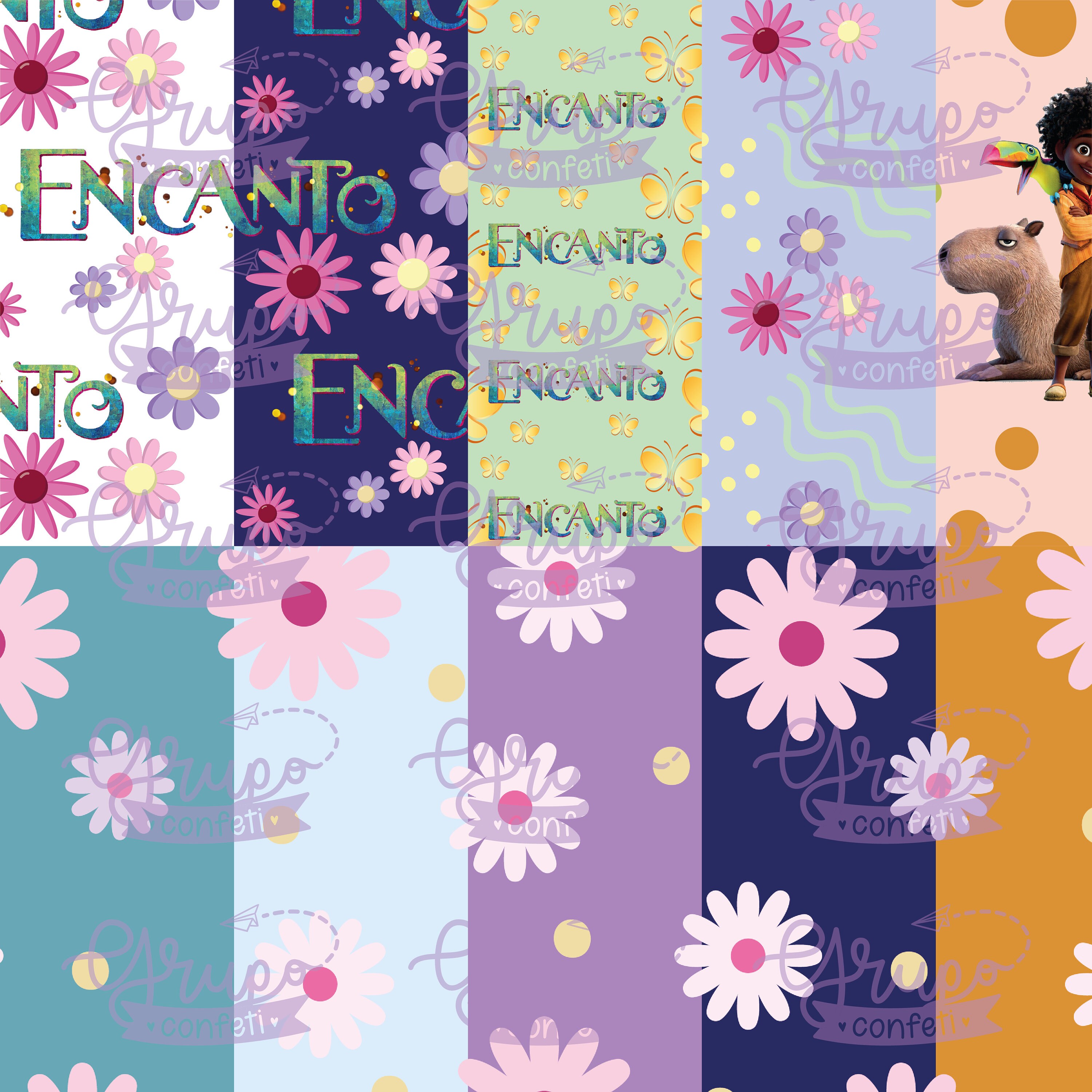 Encanto Digital Papers Digital Download Encanto Movie Etsy