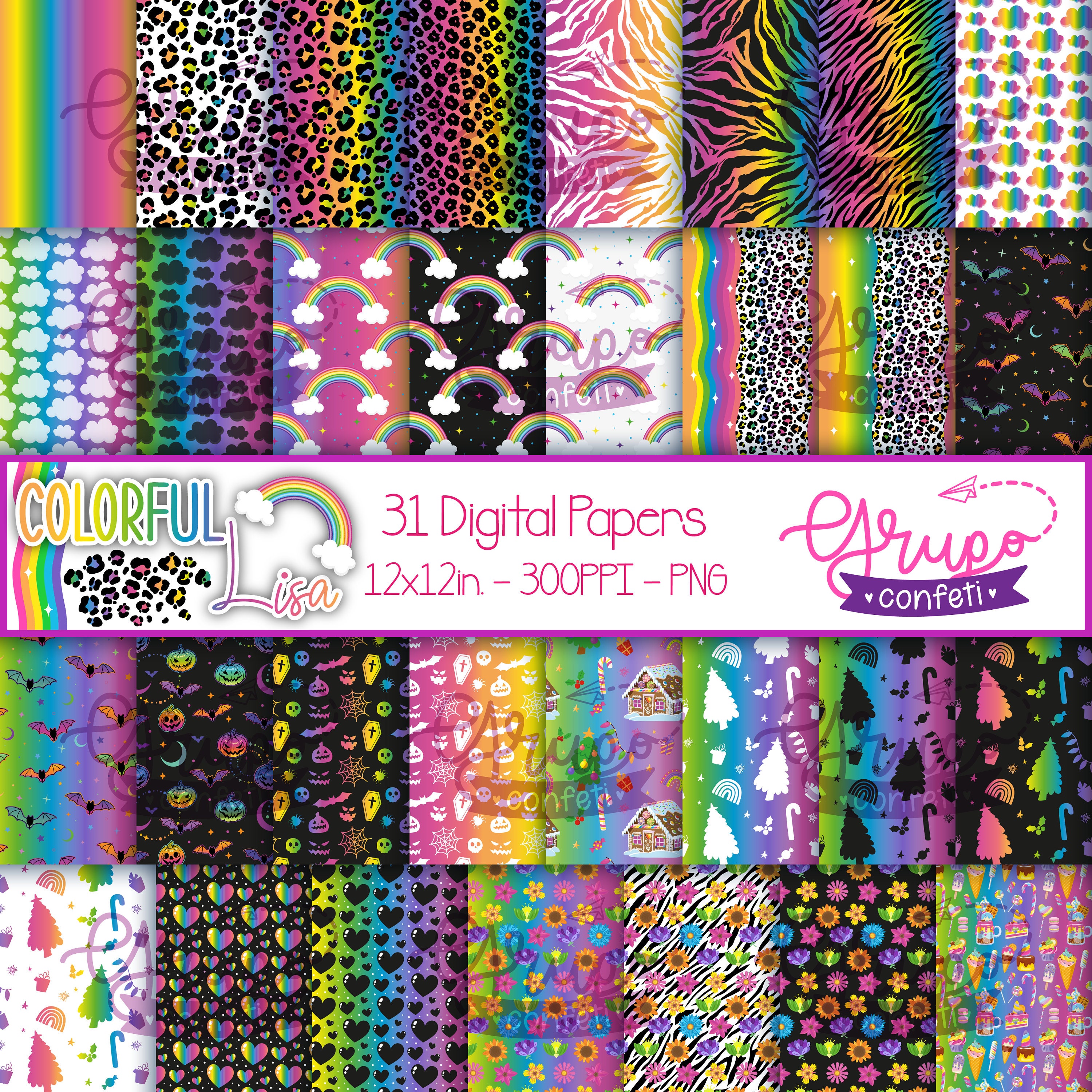 Lisa Frank Stickers 600 Ct Vintage Style Rare Cool Aliens Unicorns Classic  Cats
