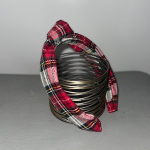Plaid Knotted Headband | Knotted Headband | Flannel Headband