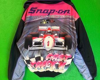 Vintage Swingster Snap On Werkzeuge Formelel F1 Racing Jacke Large Made In USA