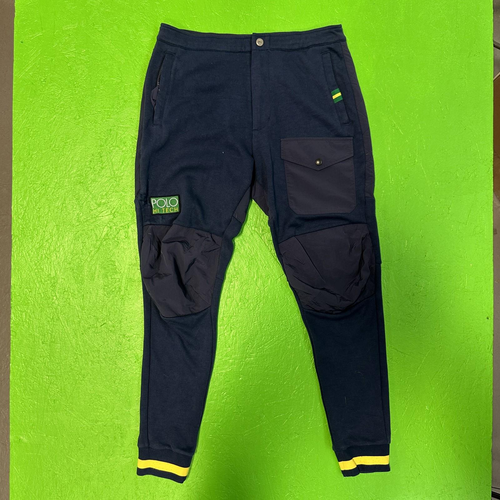 Polo Ralph Lauren Hi Tech Pants Mens Small Quilted Joggers